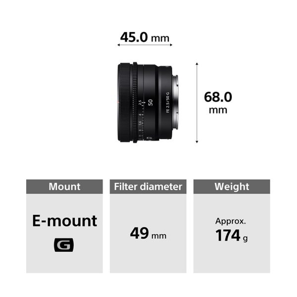 Sony FE 50mm f/2.5 G (SEL50F25G) - Image 4