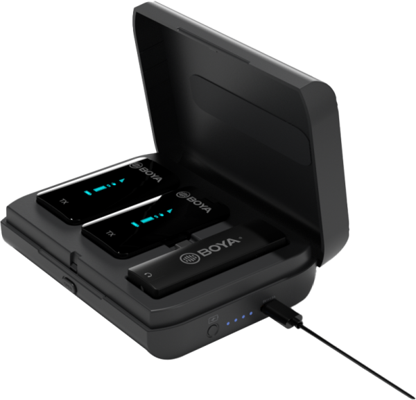 BOYA BY-XM6-K3 Ultracompact 2.4GHZ Dual-Channel Wireless Microphone System - Compatible with iOS devices - Image 4