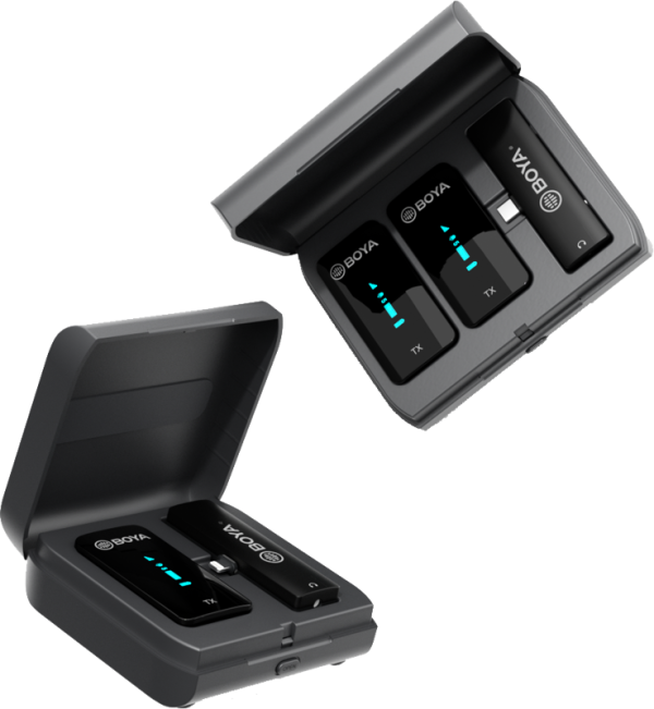 BOYA BY-XM6-K3 Ultracompact 2.4GHZ Dual-Channel Wireless Microphone System - Compatible with iOS devices - Image 3