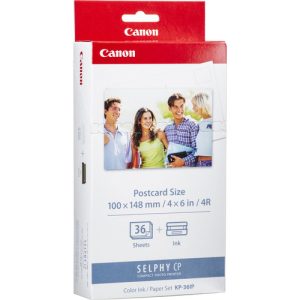 Canon KP-36IP Color Ink & Paper Set (4 x 6" Paper, 36 Sheets)