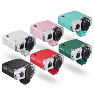 Godox Lux Junior Retro Camera Flash b,w,r,y,p,g,mint green