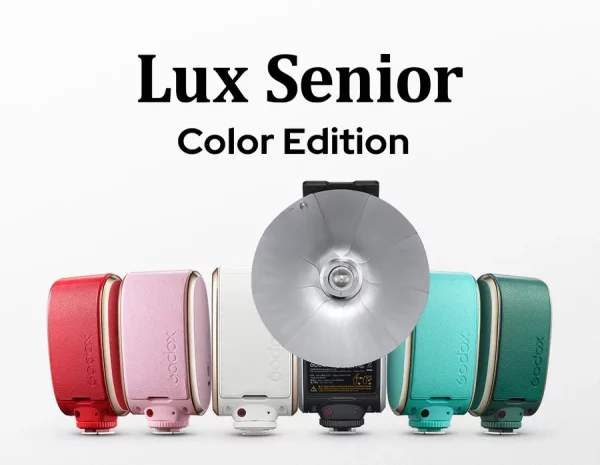 Godox Lux Senior Retro Camera Flash b,w,r,y,p,g,mint green